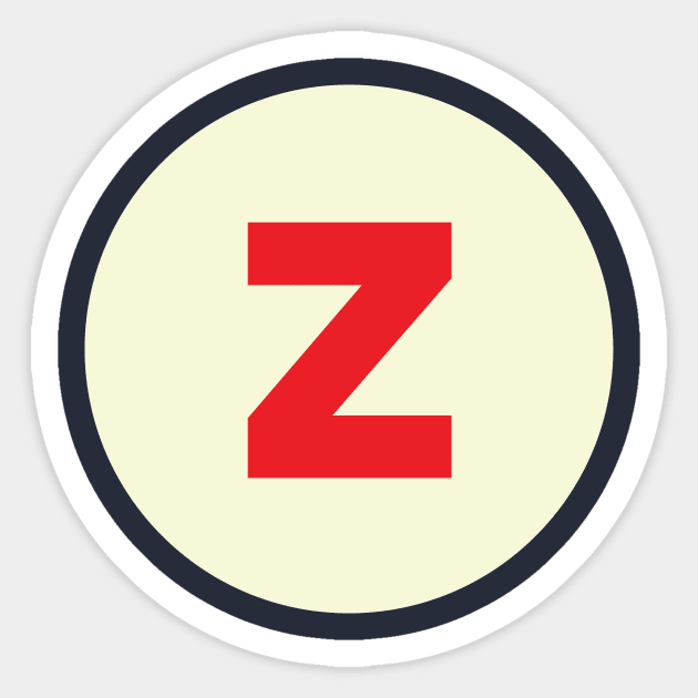 Vintage Z Monogram Sticker by calebfaires